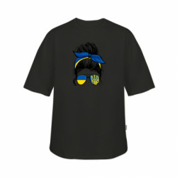 Футболка дитяча оверсайз FATLINE Українська дівчина! - FATLINE Футболка дитяча оверсайз FATLINE Українська дівчина!