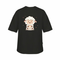 Футболка детская оверсайз FATLINE Смешная овечка - FATLINE Футболка детская оверсайз FATLINE Смешная овечка