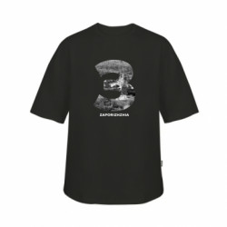 Футболка детская оверсайз FATLINE Zaporizhzhia Black & White - FATLINE Футболка детская оверсайз FATLINE Zaporizhzhia Black & White