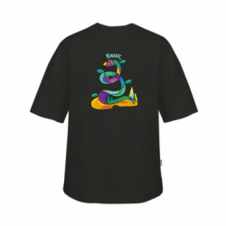 Футболка дитяча оверсайз FATLINE змія абстрактна різнокольорова - FATLINE Футболка дитяча оверсайз FATLINE змія абстрактна різнокольорова