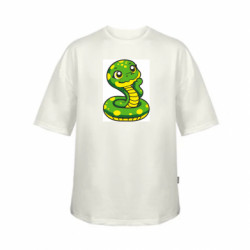 Футболка дитяча оверсайз FATLINE Змія слухає - FATLINE Футболка дитяча оверсайз FATLINE Змія слухає