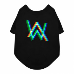 Футболка для собаки Alan Walker multicolored logo - FATLINE Футболка для собаки Alan Walker multicolored logo