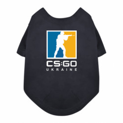 Футболка для собаки CS GO Ukraine blue and yellow logo - FATLINE Футболка для собаки CS GO Ukraine blue and yellow logo