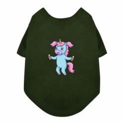 Футболка для собаки Єдиноріг скаче на скакалці - FATLINE Футболка для собаки Єдиноріг скаче на скакалці