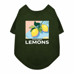 Футболка для собаки Фруктовий магазин лимони - FATLINE Футболка для собаки Фруктовий магазин лимони