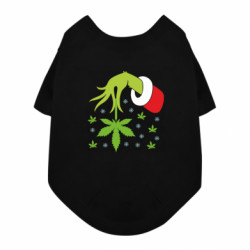 Футболка для собаки Гринч с листочком - FATLINE Футболка для собаки Гринч с листочком