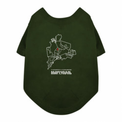 Футболка для собаки Карта Маріуполь - FATLINE Футболка для собаки Карта Маріуполь