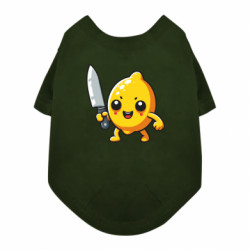 Футболка для собаки Лимон з ножем - FATLINE Футболка для собаки Лимон з ножем