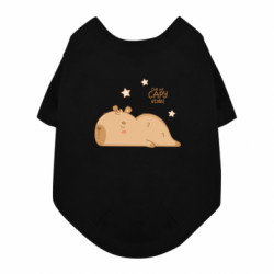 Футболка для собаки Спящий стиль капибары - FATLINE Футболка для собаки Спящий стиль капибары