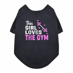 Футболка для собаки This girl loves the gym - FATLINE Футболка для собаки This girl loves the gym