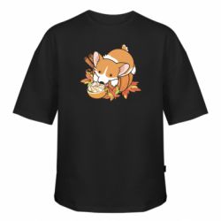 Футболка оверсайз FATLINE Autumn Corgi - FATLINE Футболка оверсайз FATLINE Autumn Corgi