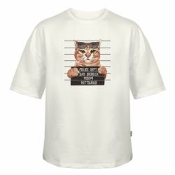 Футболка оверсайз FATLINE Bad cat with glasses - FATLINE Футболка оверсайз FATLINE Bad cat with glasses
