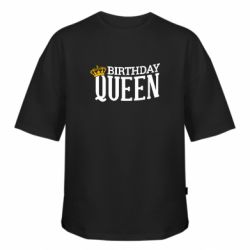 Футболка оверсайз FATLINE Birthday queen and crown yellow - FATLINE Футболка оверсайз FATLINE Birthday queen and crown yellow