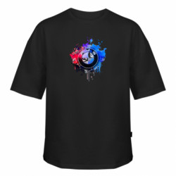 Футболка оверсайз FATLINE BMW logo art 2 - FATLINE Футболка оверсайз FATLINE BMW logo art 2