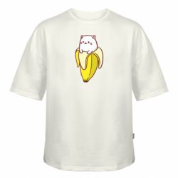 Футболка оверсайз FATLINE Cat and Banana - FATLINE Футболка оверсайз FATLINE Cat and Banana