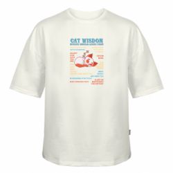 Футболка оверсайз FATLINE Cat Wisdom