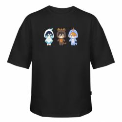 Футболка оверсайз FATLINE Чжун, Венти и Тортик