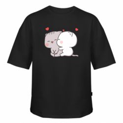 Футболка оверсайз FATLINE Peach and Goma Cutie Cats - FATLINE Футболка оверсайз FATLINE Peach and Goma Cutie Cats
