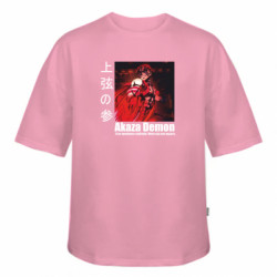 Футболка оверсайз FATLINE Akaza Demon - FATLINE Футболка оверсайз FATLINE Akaza Demon