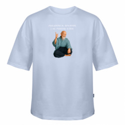 Футболка оверсайз FATLINE Моріхей Уесіба мем покайтеся браття - FATLINE Футболка оверсайз FATLINE Моріхей Уесіба мем покайтеся браття