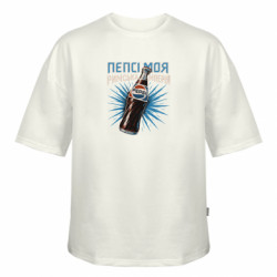 Футболка оверсайз FATLINE пепси кола моя римская империя