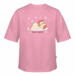 Футболка оверсайз FATLINE Спящий Помощник Санты