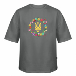 Футболка оверсайз FATLINE Герб Украины в винке