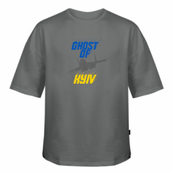 Футболка оверсайз FATLINE Ghost of Kyiv, Призрак Киева - FATLINE Футболка оверсайз FATLINE Ghost of Kyiv, Призрак Киева