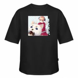 Футболка оверсайз FATLINE Гинтама Аниме - FATLINE Футболка оверсайз FATLINE Гинтама Аниме