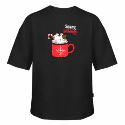 Футболка оверсайз FATLINE Happy Christmas Holiday