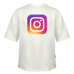 Футболка оверсайз FATLINE Instagram Logo Gradient - FATLINE Футболка оверсайз FATLINE Instagram Logo Gradient