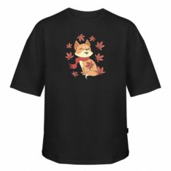 Футболка оверсайз FATLINE Лисиця Осінь - FATLINE Футболка оверсайз FATLINE Лисиця Осінь