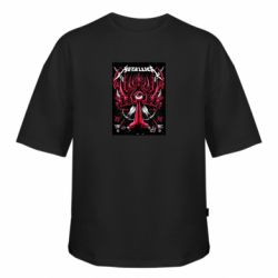 Футболка оверсайз FATLINE Metallica poster - FATLINE Футболка оверсайз FATLINE Metallica poster