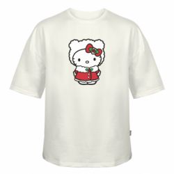 Футболка оверсайз FATLINE Christmas Kitty - FATLINE Футболка оверсайз FATLINE Christmas Kitty