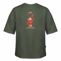 Футболка оверсайз FATLINE Горячее Рождественское какао - FATLINE Футболка оверсайз FATLINE Горячее Рождественское какао