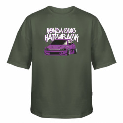 Футболка оверсайз FATLINE Honda civic car