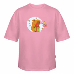 Футболка оверсайз FATLINE Капибара с подарком - FATLINE Футболка оверсайз FATLINE Капибара с подарком