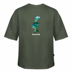 Футболка оверсайз FATLINE Кременчук мапа