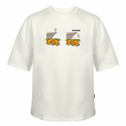 Футболка оверсайз FATLINE Новогодние Мандаринки - FATLINE Футболка оверсайз FATLINE Новогодние Мандаринки