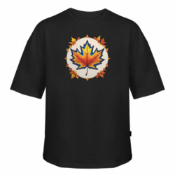 Футболка оверсайз FATLINE Патріотичний кленовий лист - FATLINE Футболка оверсайз FATLINE Патріотичний кленовий лист