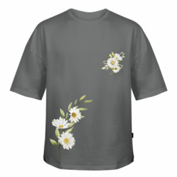 Футболка оверсайз FATLINE Ромашки Freedom