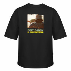 Футболка оверсайз FATLINE  (S) Best daddy mandalorian  - FATLINE