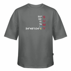 Футболка оверсайз FATLINE Суми Координаты