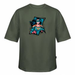 Футболка оверсайз FATLINE Украинский Марвел Настоящая Героиня - FATLINE Футболка оверсайз FATLINE Украинский Марвел Настоящая Героиня