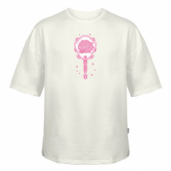 Футболка оверсайз FATLINE Вінтажне дзеркало - In My Happy Girl Era