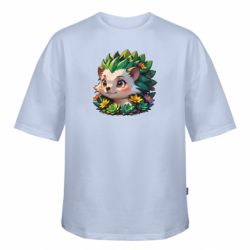 Футболка оверсайз FATLINE Зеленый ёжик в суккулентах - FATLINE Футболка оверсайз FATLINE Зеленый ёжик в суккулентах