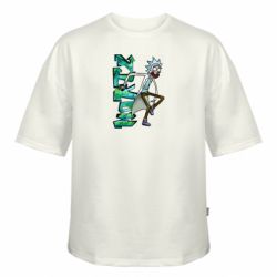 Футболка оверсайз FATLINE Rick and text Morty