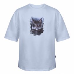 Футболка оверсайз FATLINE Рись Дика кішка - FATLINE Футболка оверсайз FATLINE Рись Дика кішка