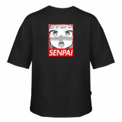 Футболка оверсайз FATLINE Senpai and girl anime