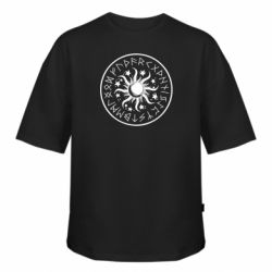 Футболка оверсайз FATLINE Sun in runes - FATLINE Футболка оверсайз FATLINE Sun in runes